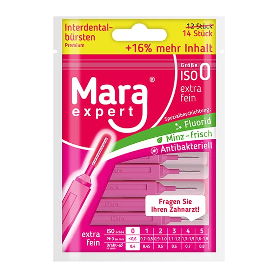Mara Expert Interdental Brushes Tooth Cleaning Brushes For Interdental Spaces With Mint Flavor Fluoride And Chlorhexidine Coating Fresh Breath Ask Your Dentist - NewNest Australia