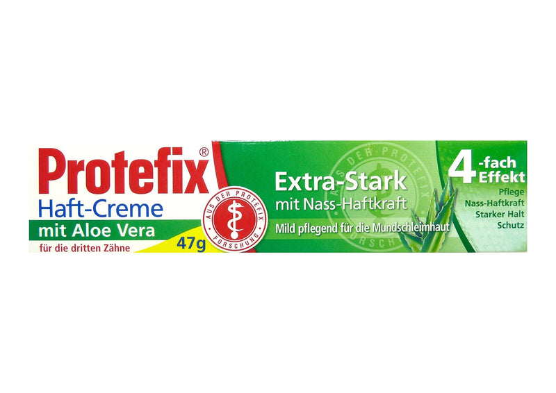 Protefix adhesive cream Aloe Vera extra strong with wet adhesion, 40 ml piece - NewNest Australia