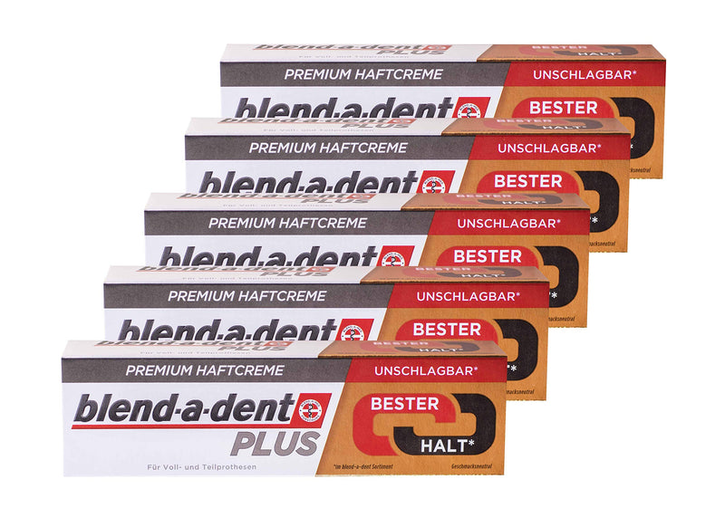 5x 40g blend-a-dent PLUS premium adhesive cream - neutral in taste - Duokraft - NewNest Australia