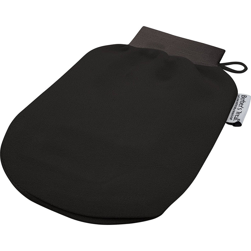 Berber's Treat Kese Exfoliating Glove Body - Exfoliating Sponge and Ingrown Hair Treatment (Black) Black - NewNest Australia
