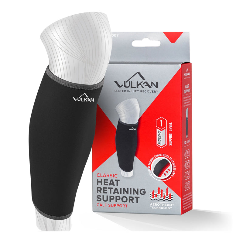 Vulkan Classic Calf/Shin Support, X-Large, 42 To 46 Cm, Breathable Lower Leg Support For Stability And Support While Running Or Walking, Sports Press Sleeve For Fitness Training And Working Out - NewNest Australia