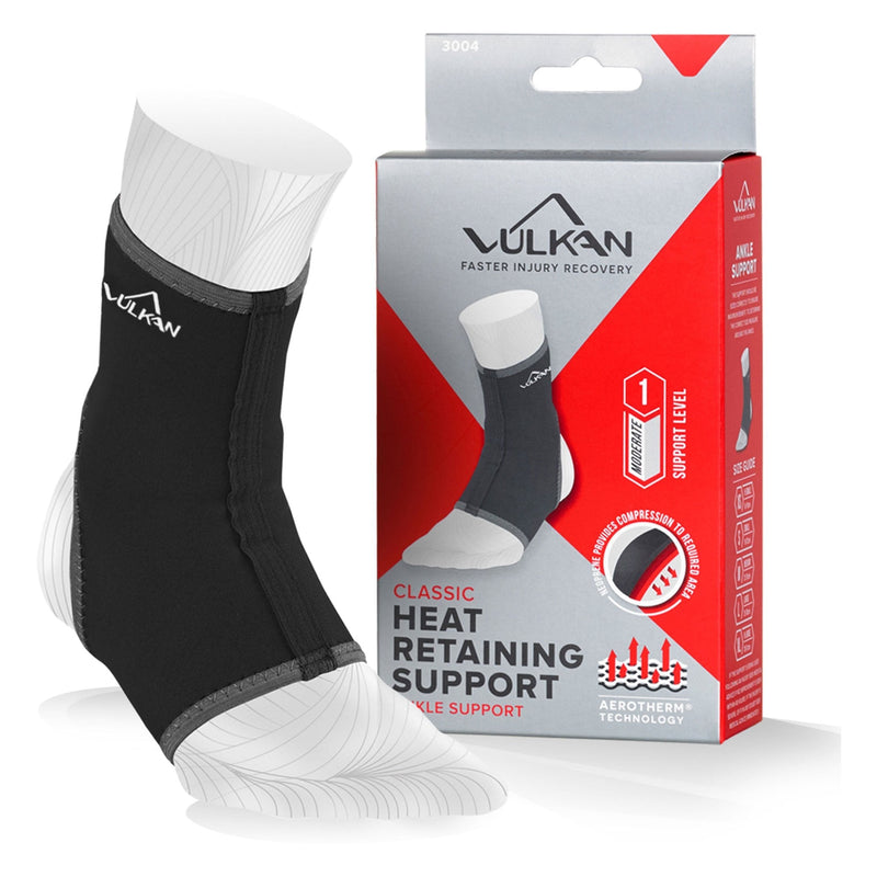 Vulkan Classic Long Ankle Support, Medium, Ankle Brace For Rolled Ankles, Sprains And Strains, Press Sleeve For Athletes And Fitness Training, Stabilizer For Achilles Injuries - NewNest Australia