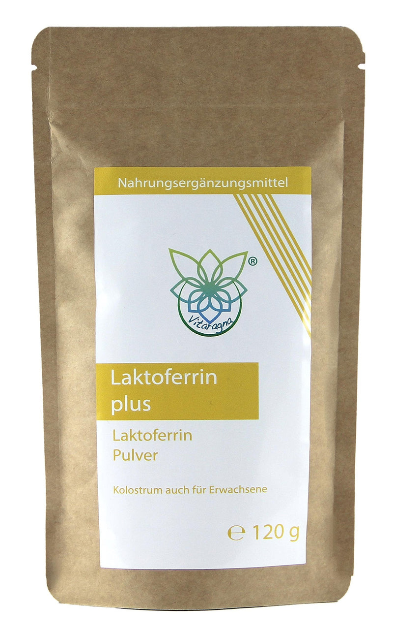 Vitaragna Lactoferrin Powder Plus, 120 G, Colostrum Or Colostrum Also For Adults With Apo-Lactoferrin, Glycine And Micronized Bamboo Fibers, High Bioavailability And Compatibility - NewNest Australia
