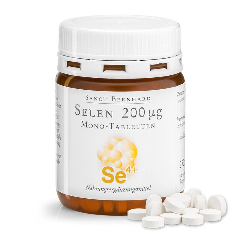 Sanct Bernhard Selenium 200 µg mono tablets | Vegan | 250 tablets - NewNest Australia