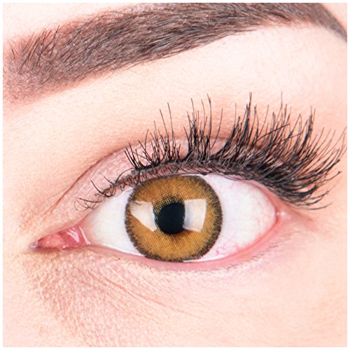 Glamlens Colored Brown Contact Lenses Mirel Brown Strong Opaque Natural Silicone Comfort Lenses - 1 Pair (2 Pieces) Without Power 0.00 Diopters 0.0 Diopters 8.6 Millimeters 14.00 Millimeters 2.0 - NewNest Australia