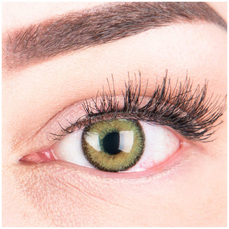 Glamlens Colored Green Contact Lenses Mirel Green Strong Opaque Natural Silicone Comfort Lenses - 1 Pair (2 Pieces) Without Power 0.00 Diopters 0.0 Diopters 8.6 Millimeters 14.00 Millimeters 2.0 - NewNest Australia