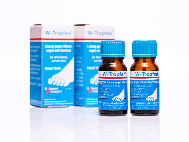 W-Drops double pack 20 ml (2 x 10 ml), solution against corns and calluses - NewNest Australia