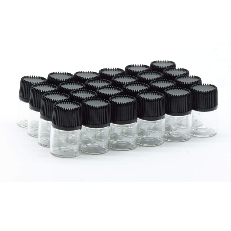 Yizhao Transparent Empty Glass Bottles 1 Ml, Sample Glass Bottles With Orifice Reducers For Essential Oil, Aromatherapy, Perfume, Massage, Spa, Fragrances, Chemistry Laboratory - 36 Pieces - NewNest Australia