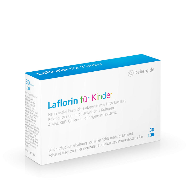 Laflorin® for children - with 9 natural active intestinal bacteria combined with biotin and folic acid to support and build up children's sensitive intestinal flora - NewNest Australia