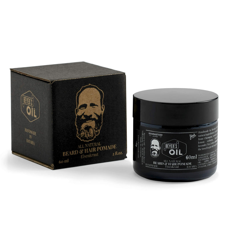 Beyer's Oil Beard & Hair Pomade Verbena 60ml - beard and hair pomade - 100 natural - handmade in Bavaria - NewNest Australia