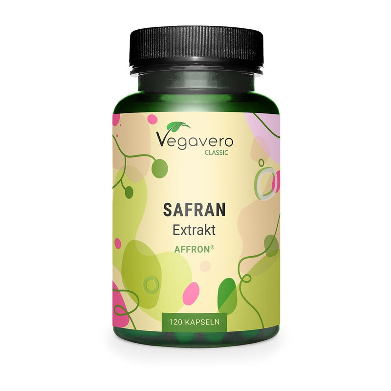 Saffron Capsules | 30 Mg Affron Saffron Extract (3:1) From Spain | 3.5% Saffranal & Crocin | Vegan & No Additives | German Production By Vegavero | 120 Capsules - NewNest Australia