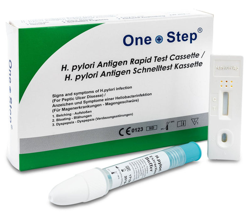 One+Step Helicobacter Pylori Test Antigen rapid test cassette (stool) - self-test for home, 1 piece - NewNest Australia