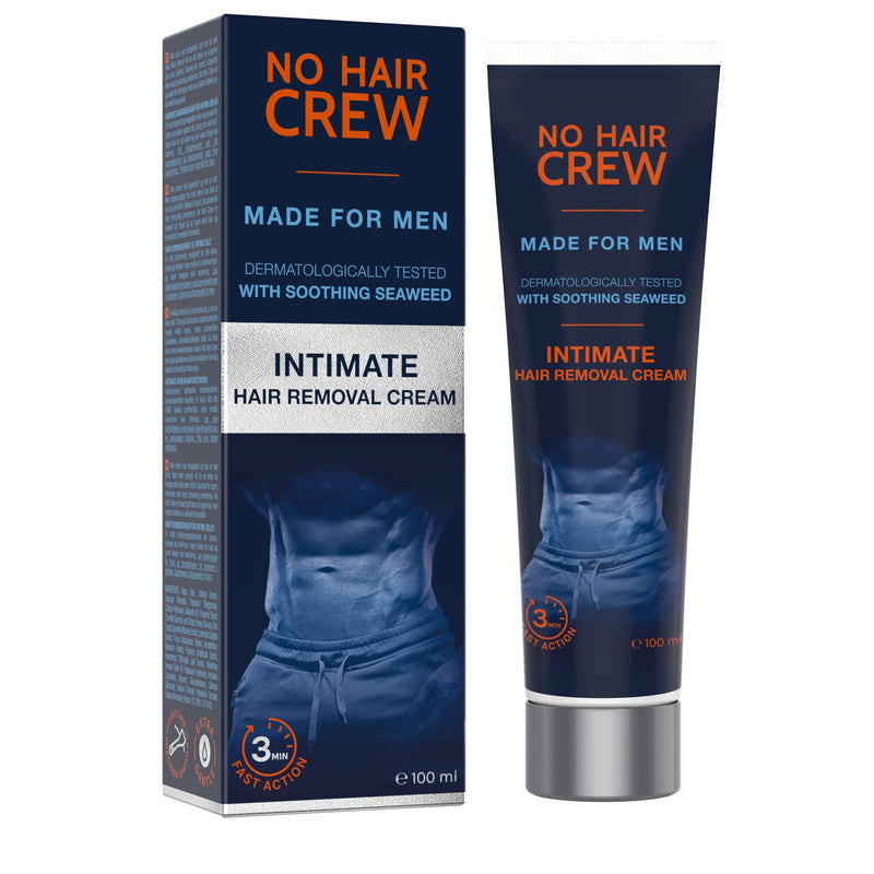 NO HAIR CREW Depilatory cream for the intimate area - extra gentle hair removal for men, 100 ml - NewNest Australia