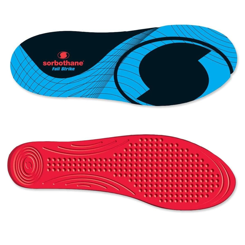 Sorbothane Full Strike Insoles, 46-48, Shock Absorbing Shoe Soles For Soccer Shoes, Running Or Walking, Shock Absorbing Footbeds For Plantar Fasciitis, Heel Support And Arch Pain, Blue - NewNest Australia