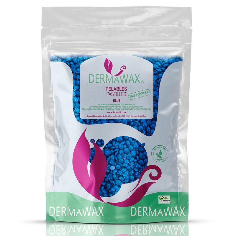 Dermawax 1 kg azulene waxing beads - professional hot wax wax beads for hair removal - use without fleece strips - suitable for all skin types - gentle whole body depilation - NewNest Australia