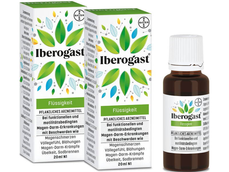 Iberogast savings set against heartburn, 2 x 20 ml - NewNest Australia