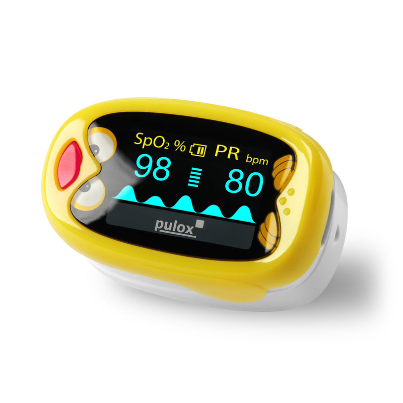 Pulox PO-210B children's pulse oximeter - battery-operated finger pulse oximeter for children and toddlers - NewNest Australia