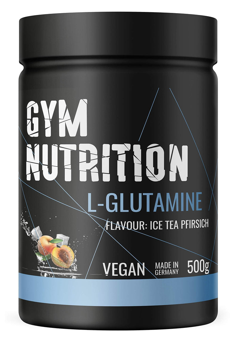 L-GLUTAMINE Ultrapure powder extra high dosage & 99.5% pure - laboratory tested and vegan - ideal for body builders Made in Germany 500 g (ICED TEA PEACH) ICE TEA PEACH - NewNest Australia