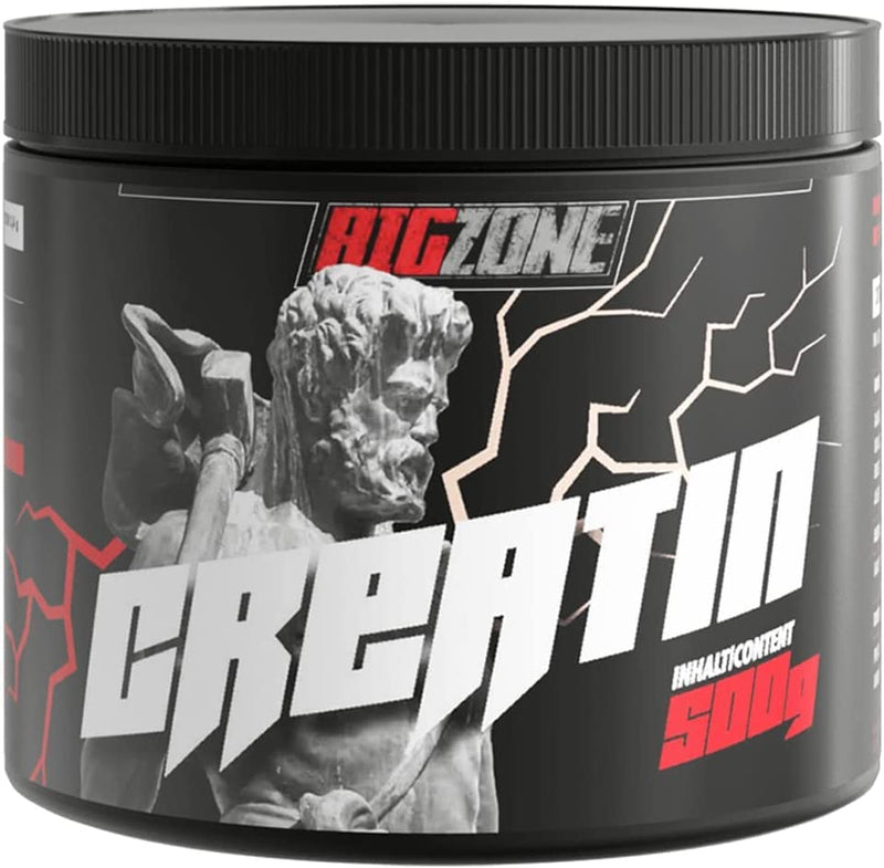 Big-Zone Creatine Creatine 100% Monohydrate Pure Powder Muscle Building/Fitness/Dietary Supplement | GMO free Lactose and gluten free | (500g) 500g (pack of 1) - NewNest Australia