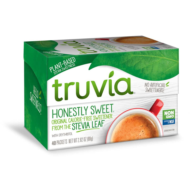 TRUVIA Natural Zero Calorie Sweetener, 40 pieces - NewNest Australia