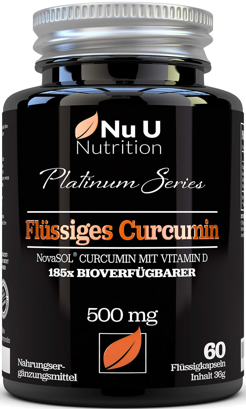 Turmeric (curcuma) capsules (liquid) with vitamin D 185x stronger bioavailability NovaSOL® Curcumin High-dose vegetarian Premium liquid curcumin, 60 capsules high-dose - NewNest Australia