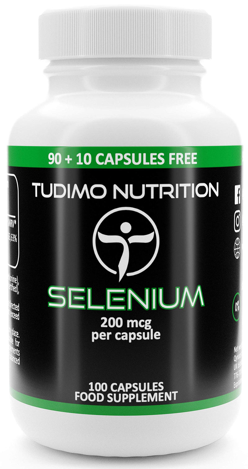 Selenium 200 Œºg High Dose Capsules - Pack Of 100 (3+ Month Supplement) Of Fast Dissolving Tablets, Each With 200 Mcg Of High-Quality Selenomethionine Powder (Selenium Supplement) - NewNest Australia