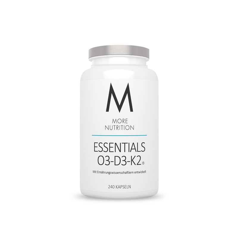 MORE NUTRITION Essentials O3-D3-K2, 240 fish oil capsules 240 capsules - standard - NewNest Australia