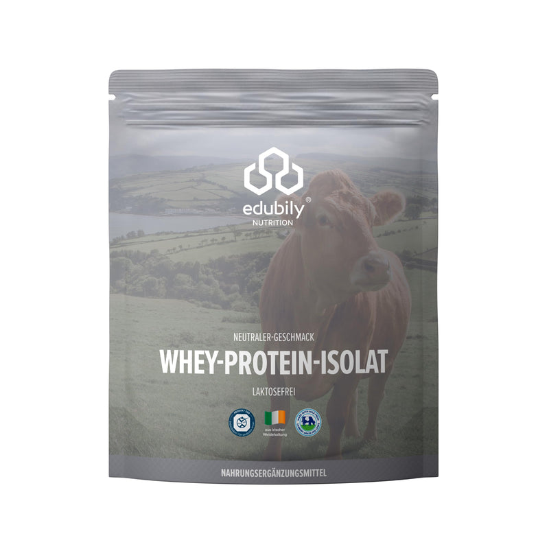 edubily nutrition® Whey Protein Isolate from Irish pasture-raised • Very soluble protein powder without carbohydrates & sugar • Lactose-free • 750 g (neutral)… Tasteless - NewNest Australia