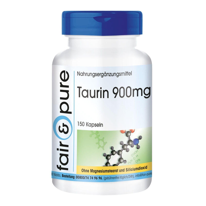 Fair & Pure® - Taurine 900mg - high dose - vegan - 150 taurine capsules - NewNest Australia