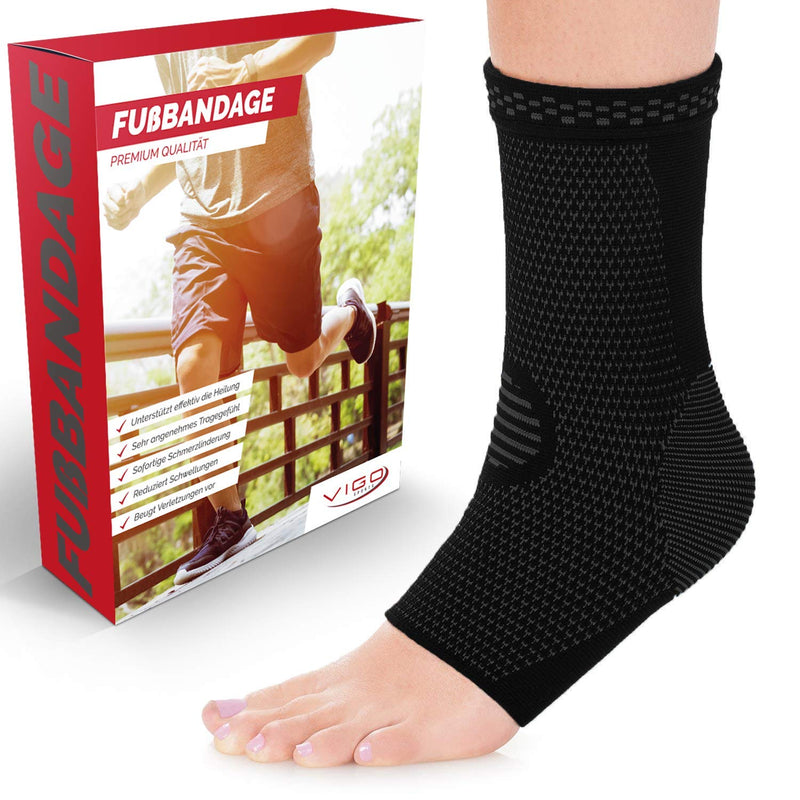Vigo Sports 7 Zone Foot Brace (Pack Of 2) - Compression Socks For Effective Pain Relief - Also For Heel Spurs & Torn Ligaments - Ankle Support For Ankle & Metatarsal Stability, M - NewNest Australia