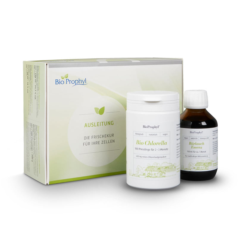 Bioprophyl Execution Continuation Pack - 1X Organic Chlorella 500 + 1X Wild Garlic Essence - Pure Natural Without Additives - For One Month To Optimal Continuation Of Your Treatment According To Dr. - NewNest Australia