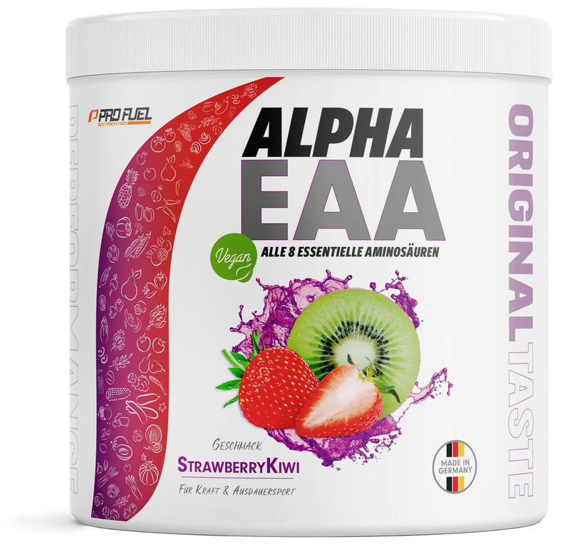 Alpha Eaa Powder 462 G Strawberry Kiwi - Incredibly Delicious Eaa Drink Powder, All 8 Essential Amino Acids, Vegan Eaas Amino Acids/Amino Workout Drink, Optimal Quality, Made In Germany - NewNest Australia