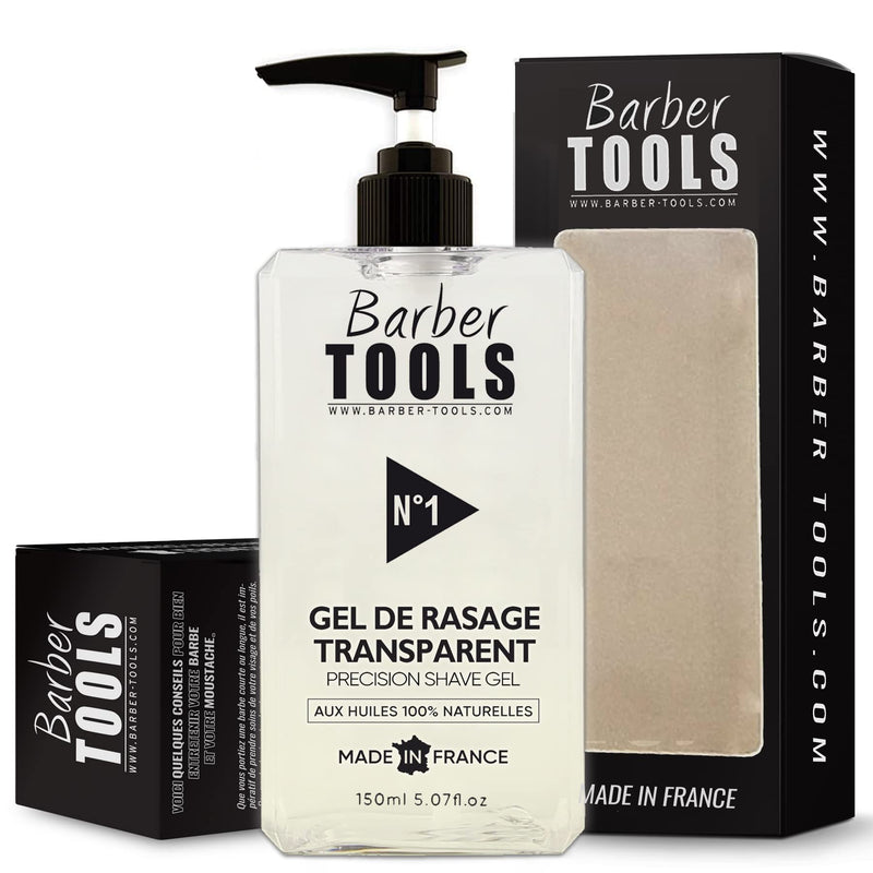 ✮ BARBER TOOLS ✮ Transparent shaving gel 150 ml - for a precise shave of the beard contours (visibility, lubrication and maximum protection) Brown 150 ml (pack of 1) - NewNest Australia