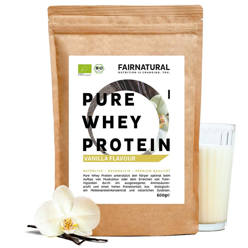 Fairprotein Organic Whey Protein Powder, Organic Protein Powder From Germany, High-Quality Protein Shakes, Organically Certified, For Men And Women, 650 G Premium Whey Protein Powder Without Soy - NewNest Australia