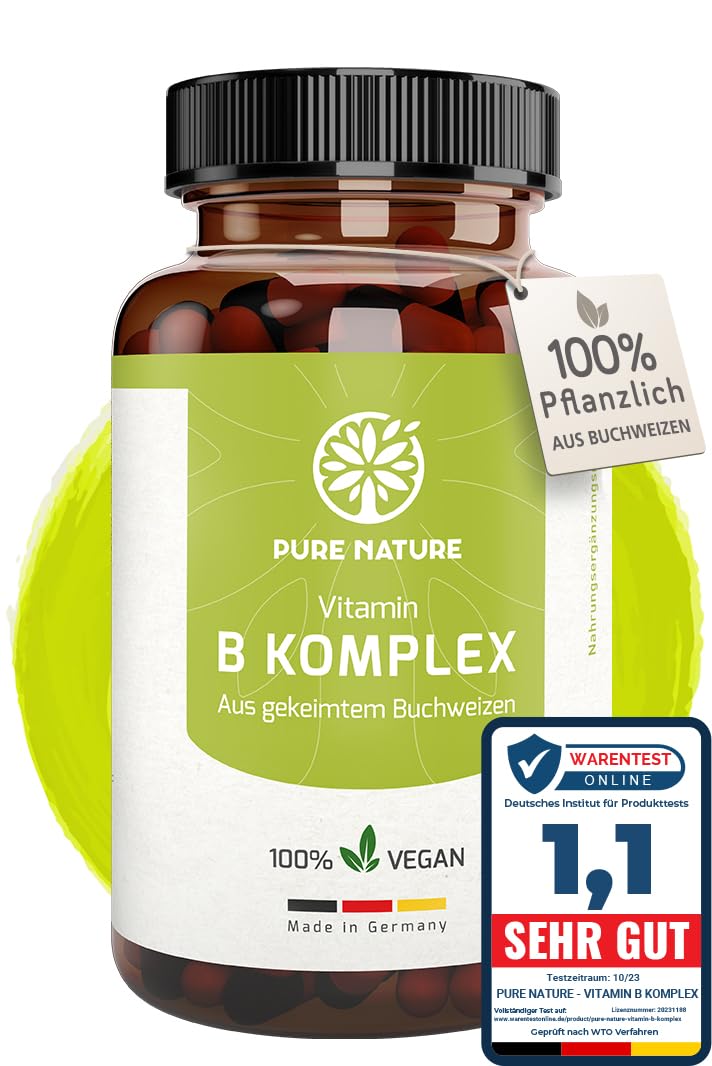 Vitamin B Complex High Dose Pure Buckwheat I 1000 Mg Daily Dose 8-In-1 B Vitamins I 90 Capsules I Highest Bioavailability I All B Vitamins I With B12 Vitamin Without Additives - NewNest Australia