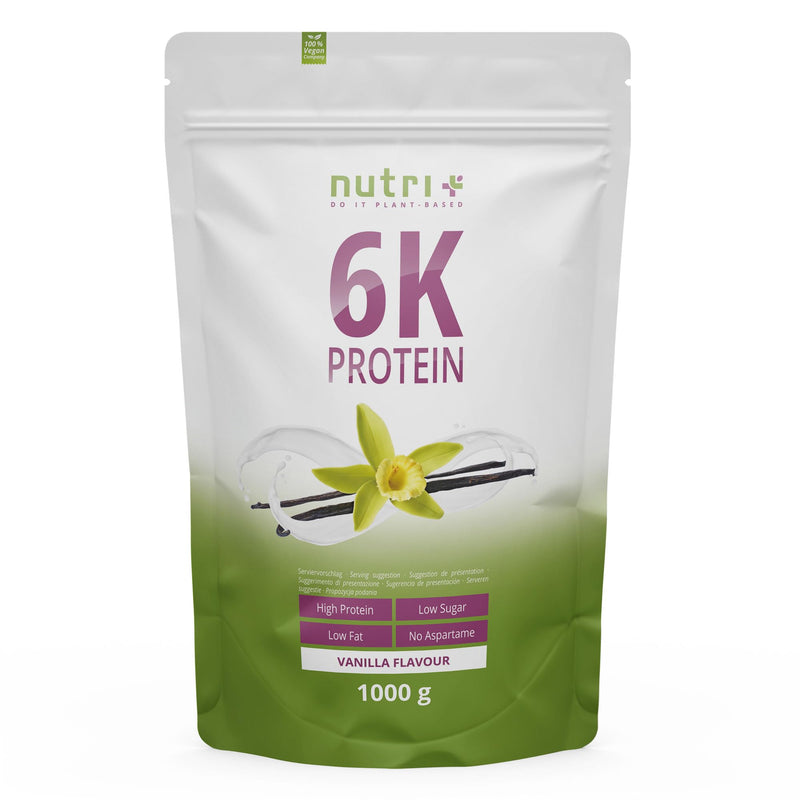 Nutri + Protein Vanilla 1 kg - 80% protein - protein powder - 6-component protein powder - powder without lactose + sugar - protein shake made in Germany - 1000 g Vanilla Powder 1 kg (pack of 1) - NewNest Australia