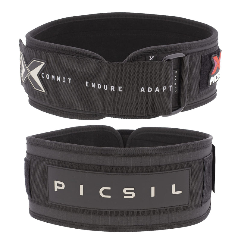 Picsil Weight Lifting Belt, Lumbar Support, Excellent For Squats, Clean, Lung, Deadlift, Thrusters, Adjustable Belt With Space For Patches, Comfortable Waist - NewNest Australia