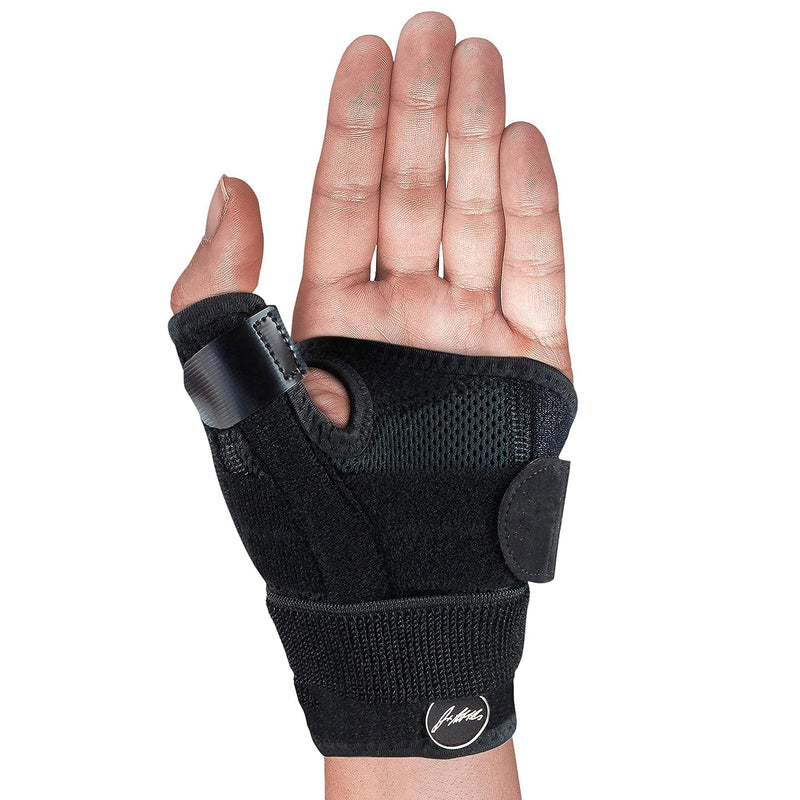 Dr. Arthritis Designed By Doctors Wrist Bandage, Thumb Brace Left/Right, Wrist Support With Thumb Splint, Stabilizing Wrist Brace With Thumb Location, Black, Single Pack - NewNest Australia