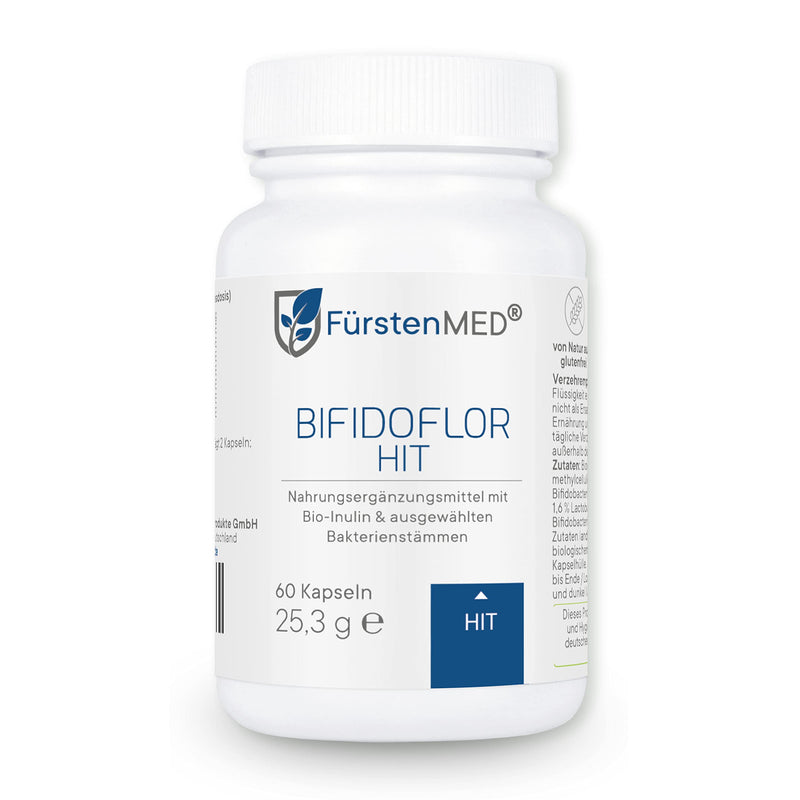 FürstenMED® Bifidoflor HIT - Lactobacillus and Bifidobacterium capsules for histamine intolerance - 60 gastro-resistant capsules - laboratory tested, vegan & without additives - NewNest Australia