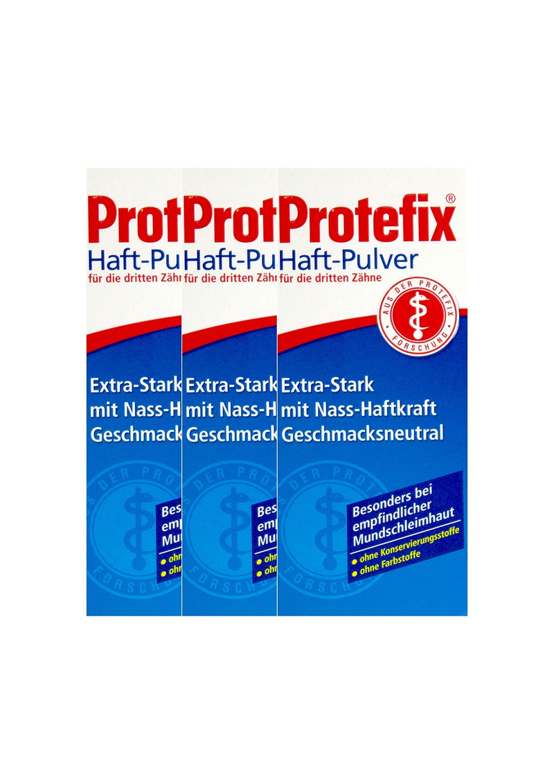 3x PROTEFIX adhesive powder 50g PZN 01381004 Extra strong with wet adhesive power - NewNest Australia