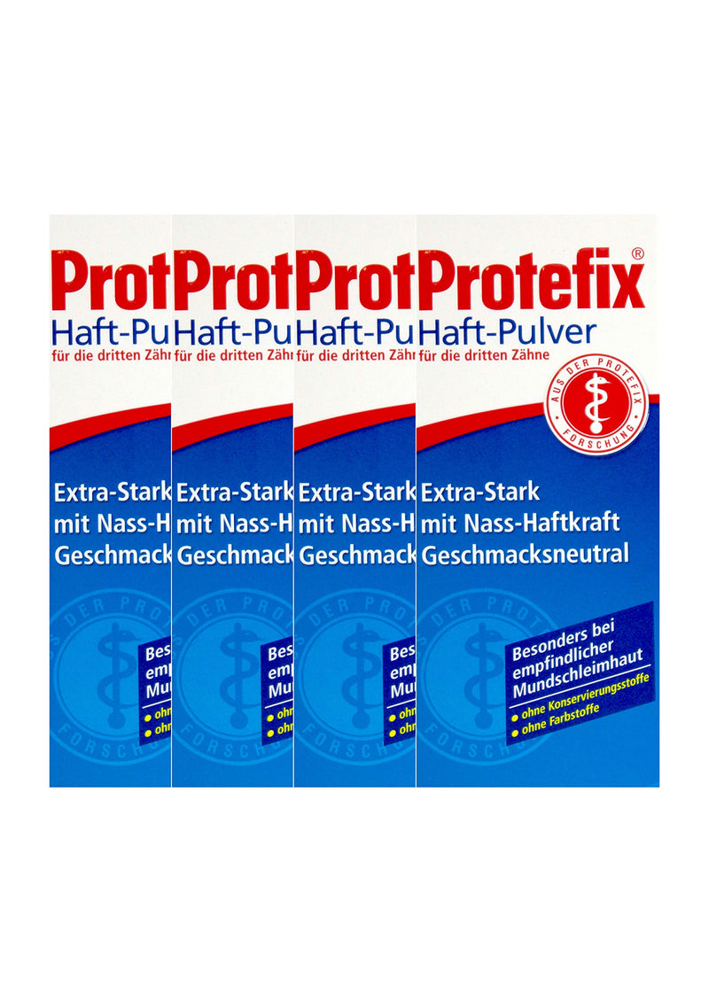 4x PROTEFIX adhesive powder 50g PZN 01381004 Extra strong with wet adhesive power - NewNest Australia