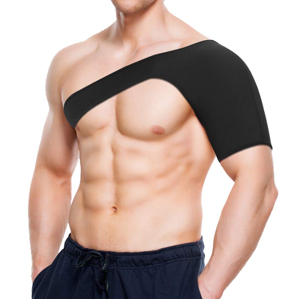 Shoulder Support Rotator Cuff Protector Strap For Shoulder Stability, Injury Prevention In Sports, Dislocated Joint, Sprain, Pain Fits Both Left Shoulders (L 46-49 Cm) - NewNest Australia