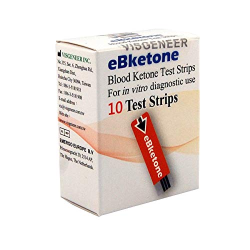 10 eBketone blood ketone test strips, eBketone blood ketone measuring strips (meter sold separately) - NewNest Australia