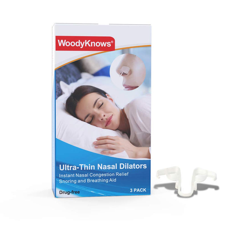 Woodyknows Anti Snoring Nose Dilator, Ultra Thin Model, Snoring Solution, Nose Blockage Relief, Sleeping Aid, Inner Nose Strips, Stop Mouth Breathing, Moderate Stretching - NewNest Australia
