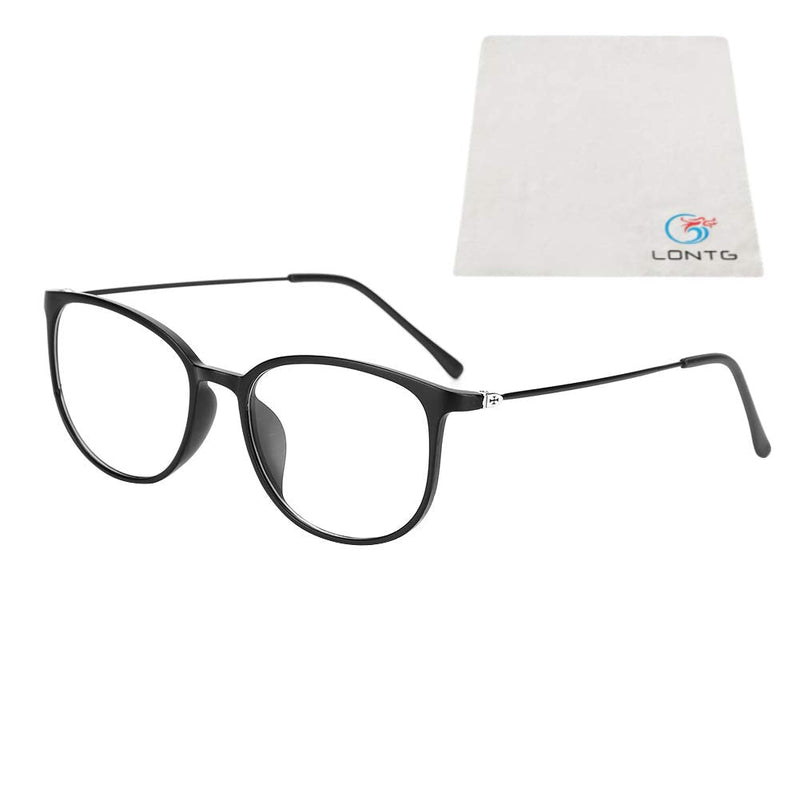 Retro Glasses Without Strength Student Slim Glasses Women Men Nerd Glasses Lenses Glasses Frame Clear Lens Decorative Glasses Fashion Round Nerve Glasses Radiation Protection Reading Glasses For Computer Pc With Glasses Case - NewNest Australia
