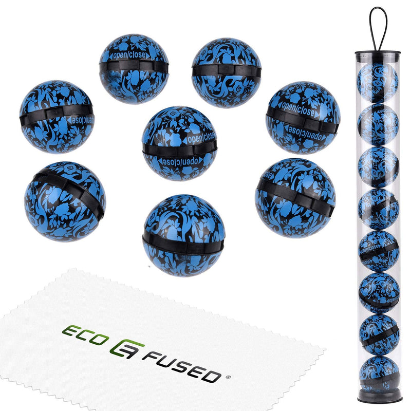 Eco-Fused Deodorizing Balls For Trainers, Lockers, Sports Bags - Pack Of 8 - Neutralizes Sweat Odor - Also Suitable For Home, Offices, And Cars - Simple Twistlock - Ocean Fresh - NewNest Australia