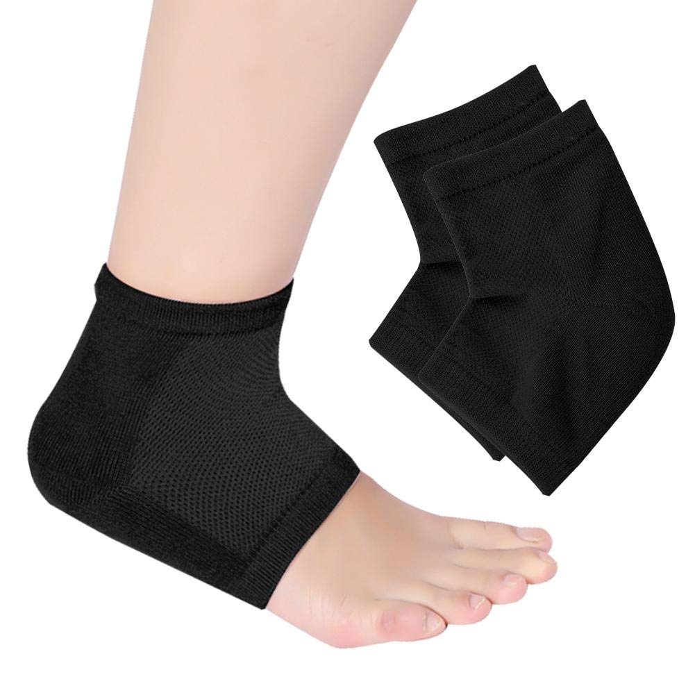 Heel Socks, Heel Spur Bandage For Pain Relief For Plantar Fasciitis And Ankle Pain, Open Toe, Soft Comfy Recovery Socks, Gel Compression Socks For Men And Women (Black) - NewNest Australia