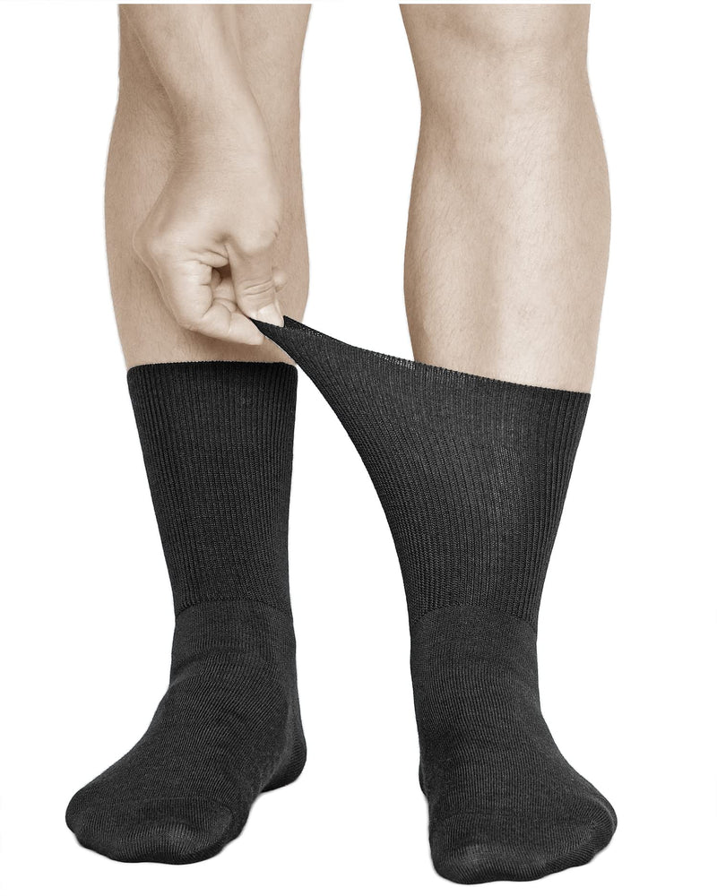vitsocks Men's Diabetic Socks Extra Wide Without Rubber (3 Pack) Swollen Feet Legs - NewNest Australia