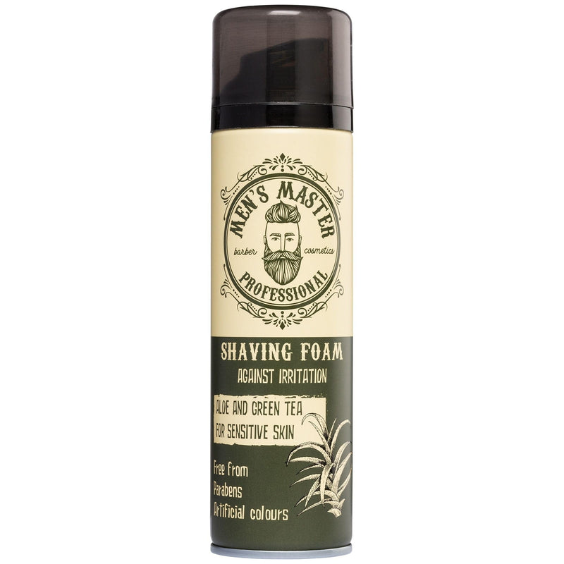 Men's Master Moisturizing Shaving Foam For Men | Free from parabens and artificial colors | Shaving foam with aloe vera and green tea for sensitive skin Beard care | 200ml - NewNest Australia