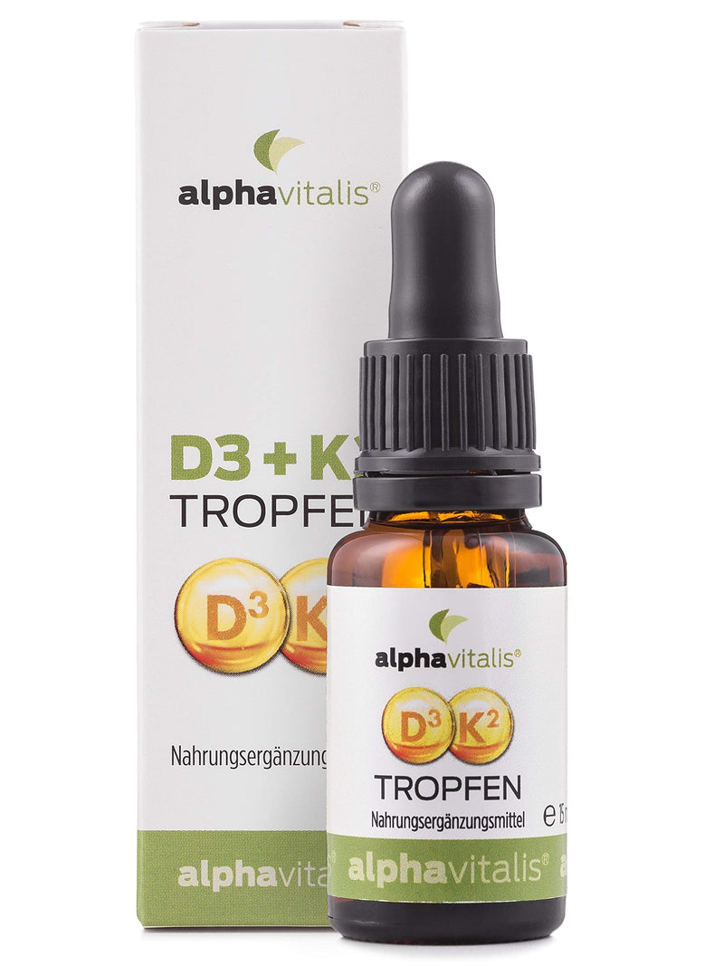 Vitamin D3 + K2 drops highly dosed & laboratory tested - 525 daily portions in MCT oil - K2 from MK7 99.7% ALL TRANS optimal bioavailability - NewNest Australia